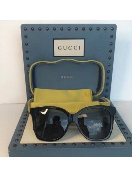 Authentic GUCCI New GG0459S 001 Rounded Square Sunglasses main image 8